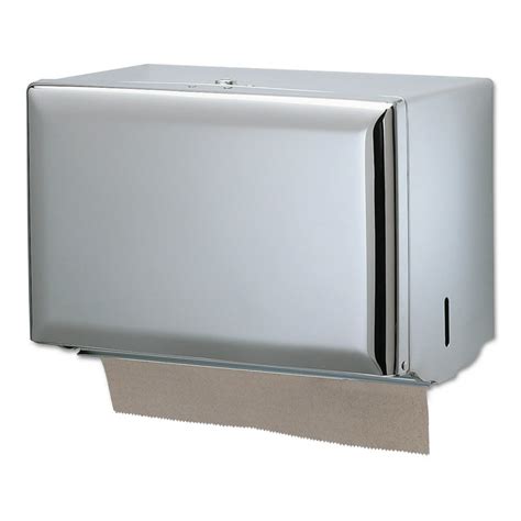 Singlefold Paper Towel Dispenser Chrome 10 34 X 6 X 7 12