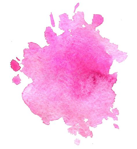 Fondo Rosa Color De Agua Mancha De Pintura Stock De Ilustración