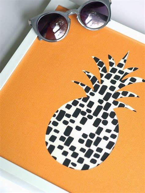 Diy Painted Pineapple Print Save On Crafts Crafts To Do Diy Crafts