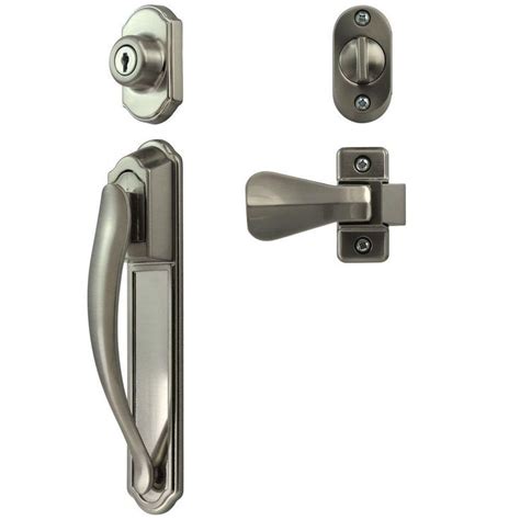 Ideal Security Satin Nickel Coated Zinc Storm And Screen Pull Handle
