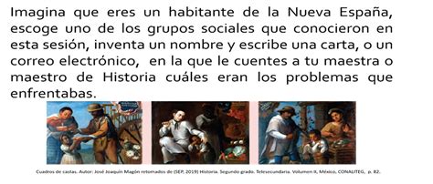 Los Grupos Sociales En Nueva España Nueva Escuela Mexicana
