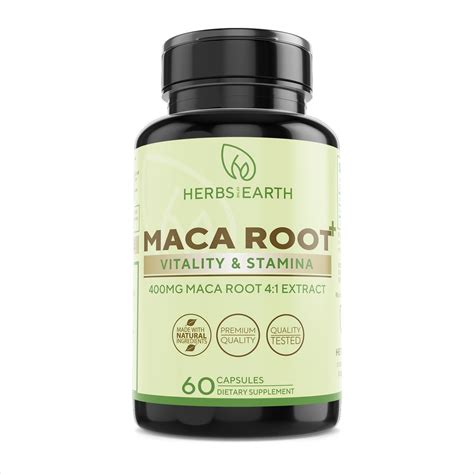 Maca Root Capsules Pure Organic Maca Root Extract 41 1600mg Suppor Fitbinge