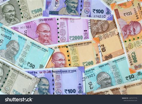 A Collage Of Indian Currency Notes Of Rs 10 50 100 200 500 And 2000