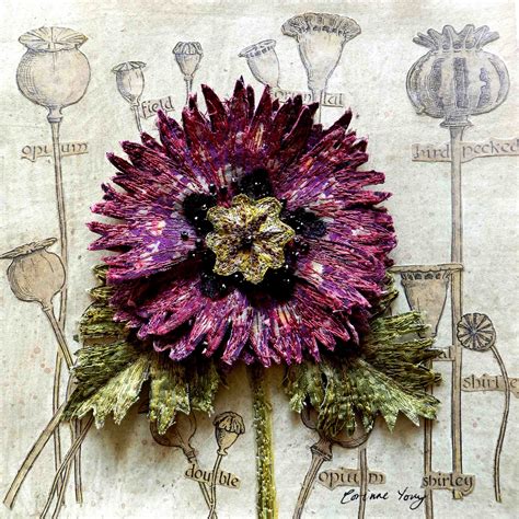 Corinne Young Textiles Textile Art Textile Fiber Art Embroidery Art