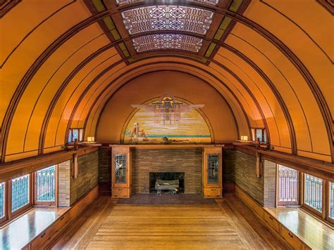 Frank Lloyd Wright Home And Studio Floor Plan Wood Fl