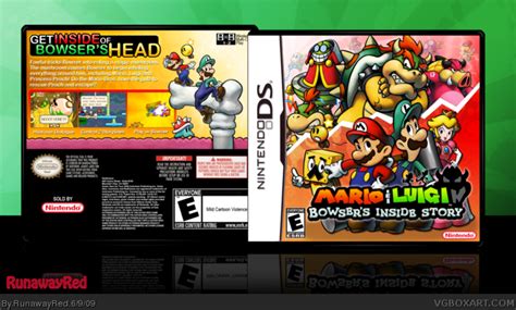 Mario And Luigi Bowsers Inside Story Nintendo Ds Box Art Cover By