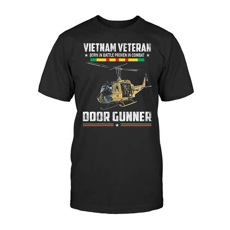 Vietnam Veteran Shirt Door Gunner Shirt Helicopter Shirt Etsy