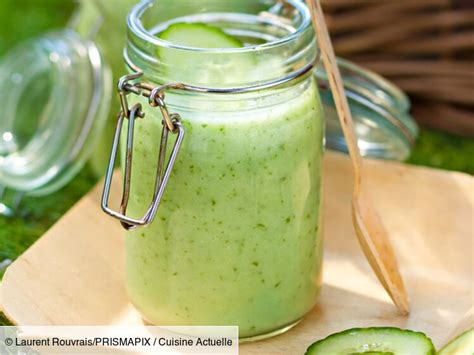 Soupe froide concombre-menthe facile et rapide découvrez les recettes