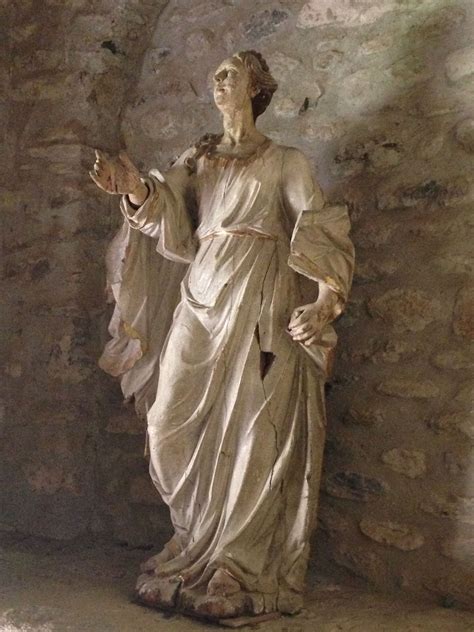 Statue Of Magdalene In The Monastery Of St Michel De Cuxa Near Mt