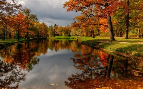 Free Photo Autumn Lake Reflection Outdoors Outside Free Download Jooinn