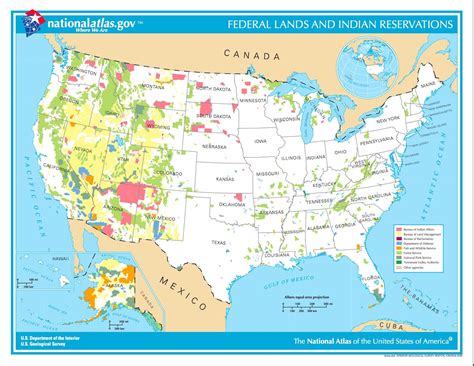 Federal Lands And Indian Reservations Of The United States 2005