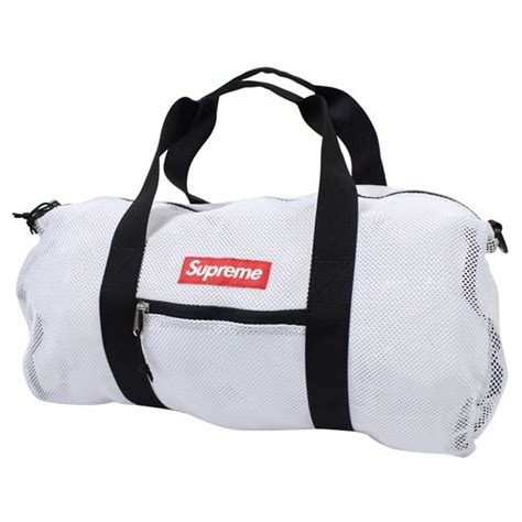 Supreme Supreme Mesh Duffle Bag White Size One Size Bags White Bag