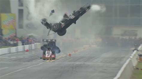 Larry Dixon Walks Away From A Spectacular Crash In Gainesville Nhra