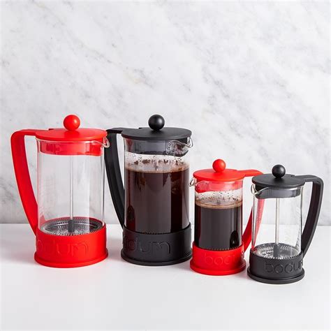 The luxurious tastes and smells a french press coffee maker can bring into a home or office are tantalizing. Bodum Brazil French Coffee Press 3 Cup (Black/Clear ...