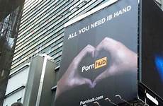 pornhub ad billboard complex square times adult pornographic non