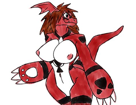 Rule 34 Bottomless Breasts Color Digimon Exposed Breasts Female