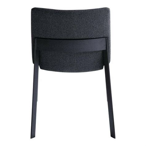 Dining Chair Charcoal Set Of 2 Grey Mid Century Modern Loomlan