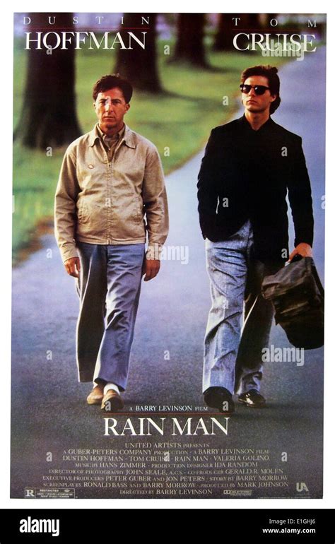 Rain Man Starring Dustin Hoffman And Tom Cruise A 1988 American Comedy