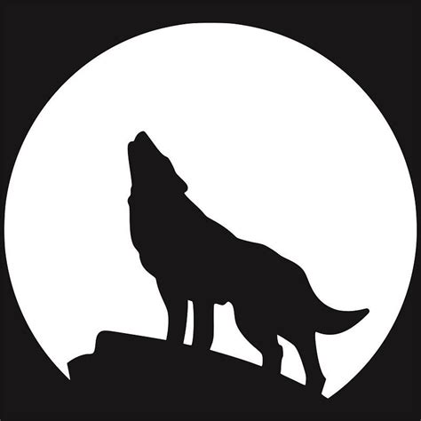 Wolf Howling At The Moon Silhouette Wolf Clip Art Moon Svg Moon