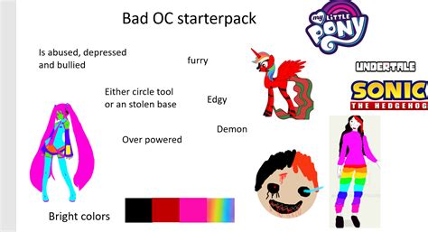 Bad Oc Starterpack Rstarterpacks Starter Packs Know Your Meme