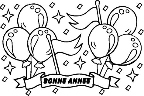coloriage nouvelle année