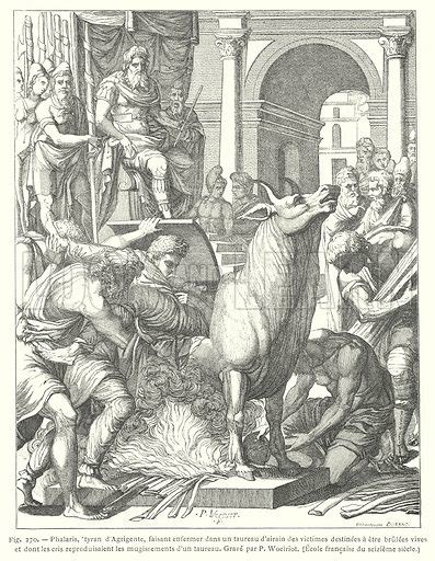 The Brazen Bull Instrument Of Torture And Execution By Fire Stock