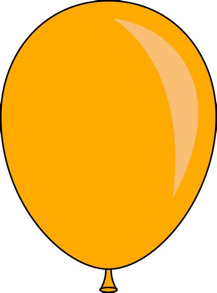 Orange Balloon Clip Art At Vector Clip Art Online Royalty