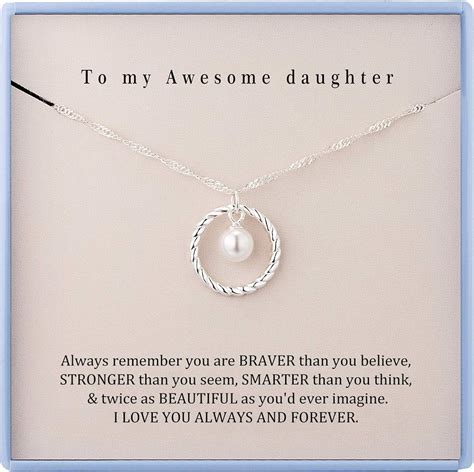 To My Daughter Necklace Daughter Necklaces From Mom