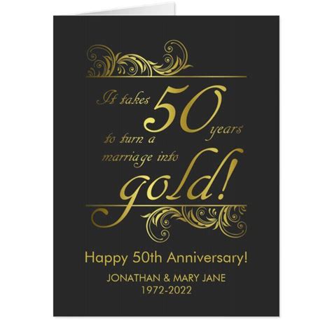 Fiftieth Anniversary Party 50th Anniversary Cards 50 Golden Wedding