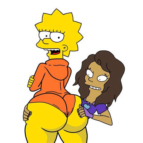 Rule 34 2girls Androidspaints Big Ass Butt Lisa Simpson Looking Back