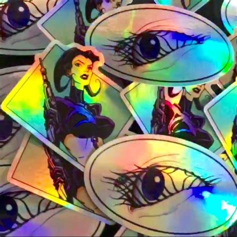 Aeon Flux Sticker Pack Holographic MTV Liquid Television 90s Etsy