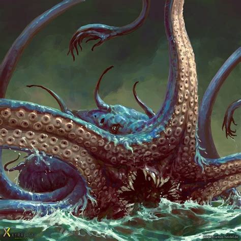 Kraken By Markus Neidel Imaginaryleviathans Sea Creatures Art