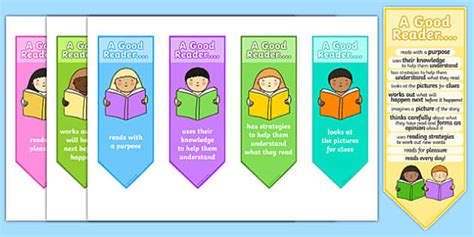 A Good Reader Bookmarks For Kids Teacher Made Twinkl