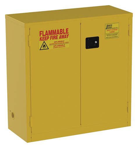 std 30 gal flammables safety cabinet 8g843 bs30yp grainger