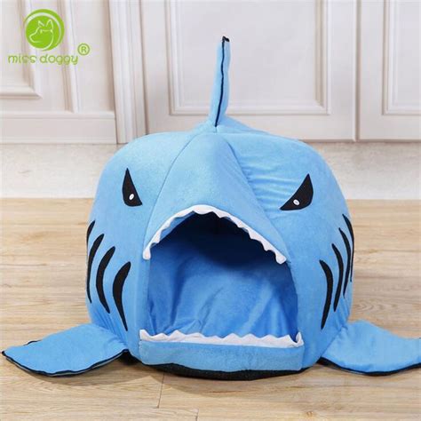 2016 Shark Dog Bed Soft Chihuahua Kennel Dog House For Puppy Pets Cat