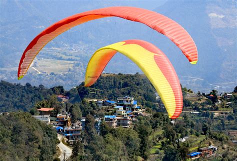 Paragliding In Pokhara Himalayan Social Journey Local Trekking And