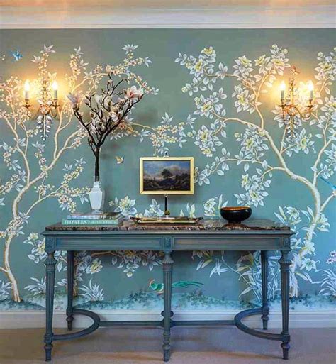 Chinoiserie Wallpaper Floral Wallpaper Hickory Chair Homekeeping