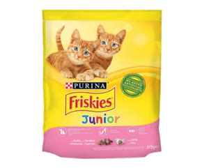Three different recipes bring the tastes of real beef, chicken or turkey to her dish, giving her more of the tastes she loves. Purina Friskies Junior Baby Cats Chicken Milk Vegetables ...