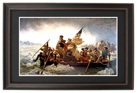 Framed Washington Crossing The Delaware By Emanuel Leutze Traditional