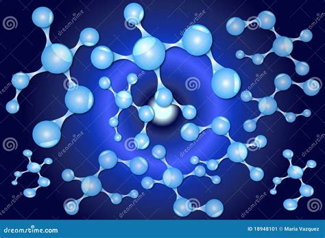 Connection Of Molecules Stock Vector Illustration Of Neutron