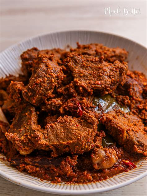 Most Easiest Beef Rendang Recipe Rendang Padang Recipe Much Butter