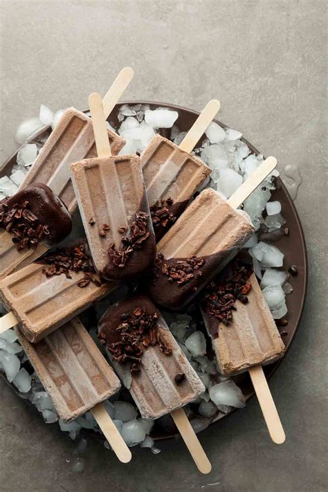 Chocolate Dipped Fudge Popsicles Paleo Raw Vegan