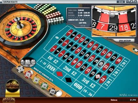 But if you really want to try it, we do recommend you to play free european roulette before starting with the real money roulette. European Roulette : Rival's Free Roulette Game
