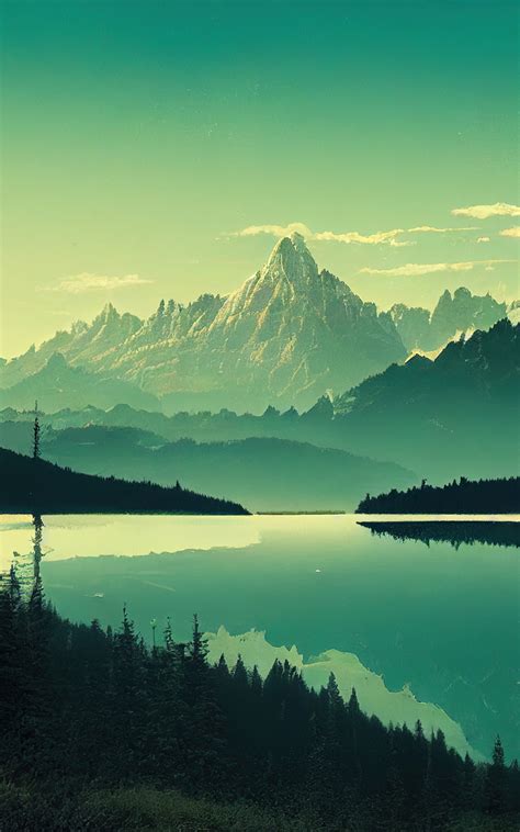 800x1280 Landscape Reflection Lake Trees Nexus 7samsung Galaxy Tab 10