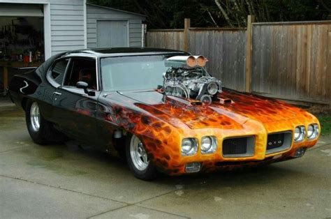 1970 Pontiac Gto Pro Street Flames Are Neat ♥♥♥ Muscle Cars Gto