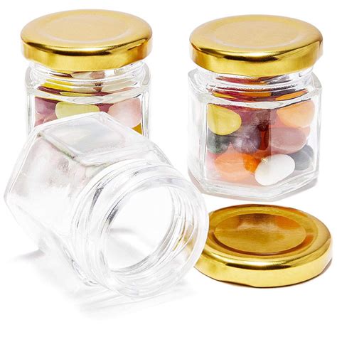 36 Pack Bulk 15 Ounce Mini Mason Jars With Gold Lids For Spices Diy