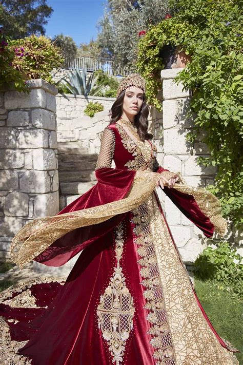 ottoman red kaftan set turkish traditional clothes kaftan online traditional dresses