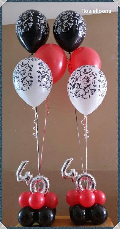 Balloon Centerpieces For A 40th Birthday Party 40th Birthday