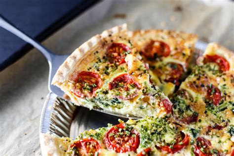 Spinach Tomato And Feta Quiche Recipe