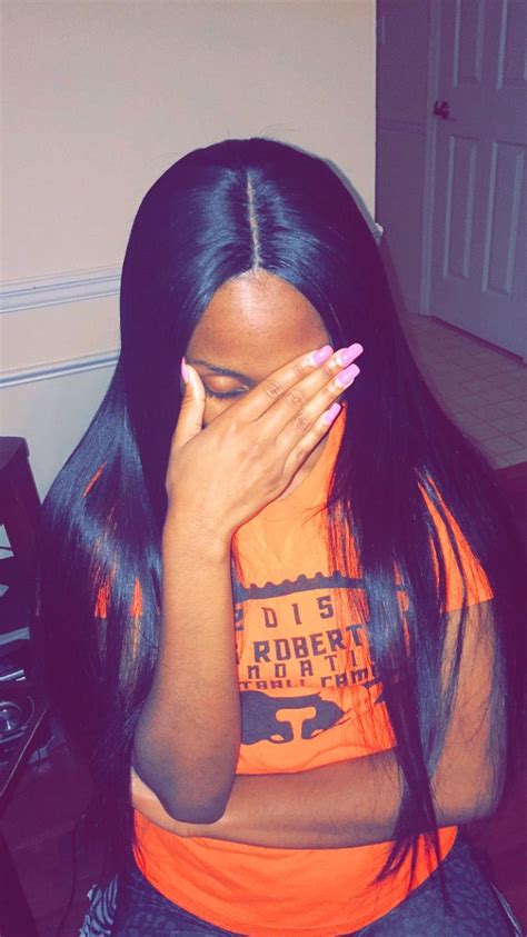 Middle Part Sew In Wlace Closure Sew In Hairstyles Black Girls